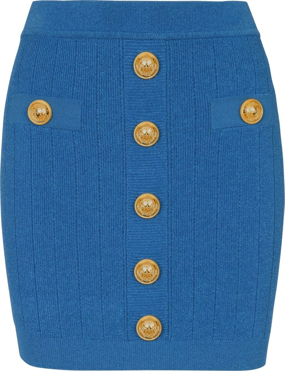 buttoned-short-knit-pencil-skirt - 1