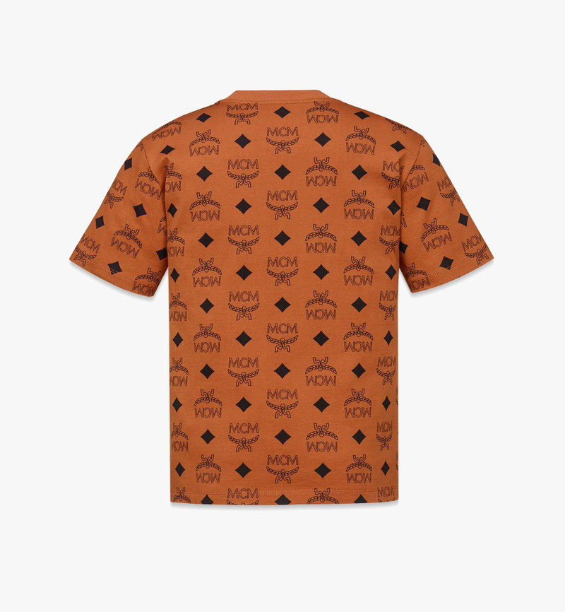 MCM Maxi Monogram Print T-Shirt in Organic Cotton outlook
