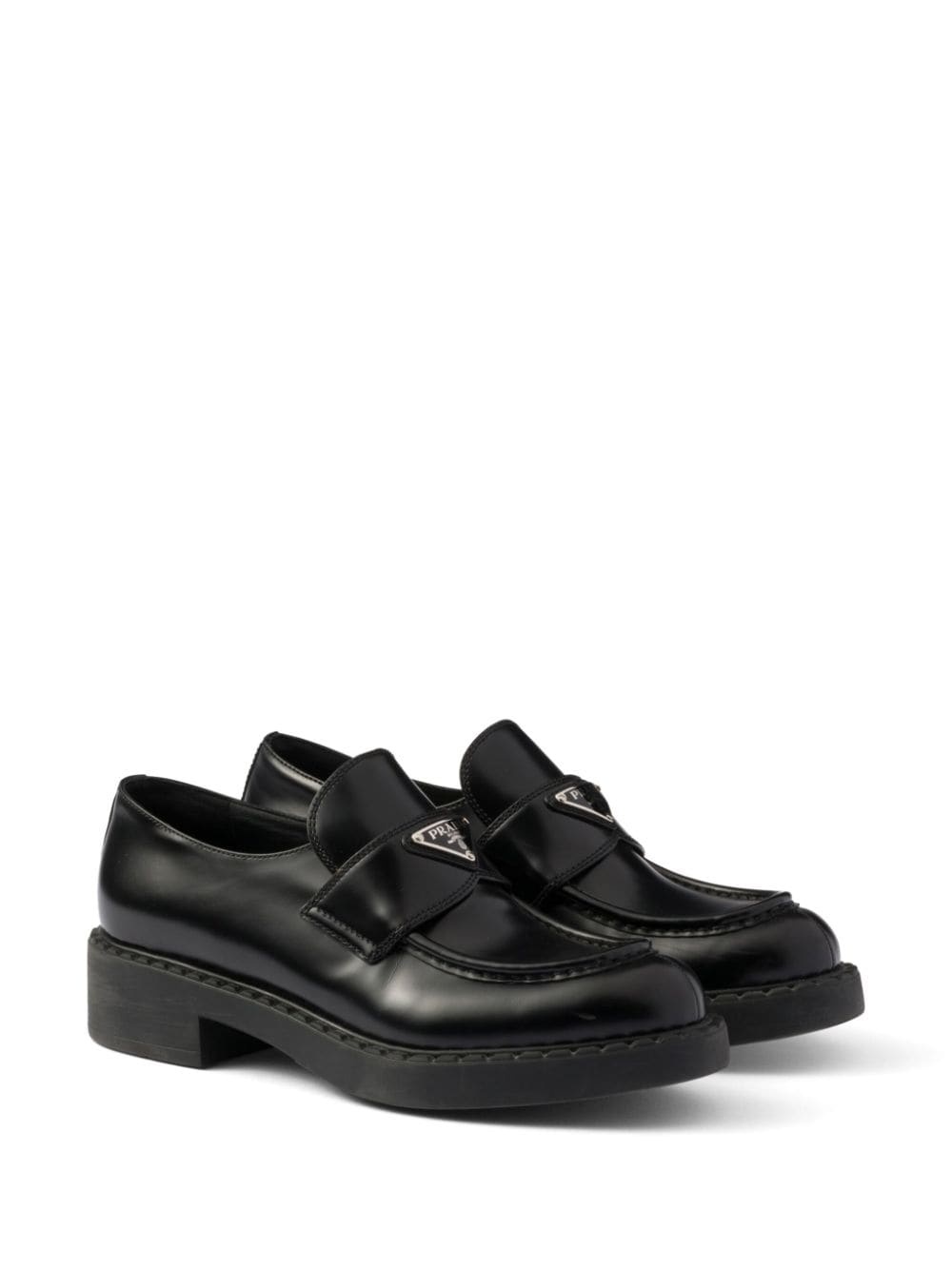 50mm Chocolate loafers - 2