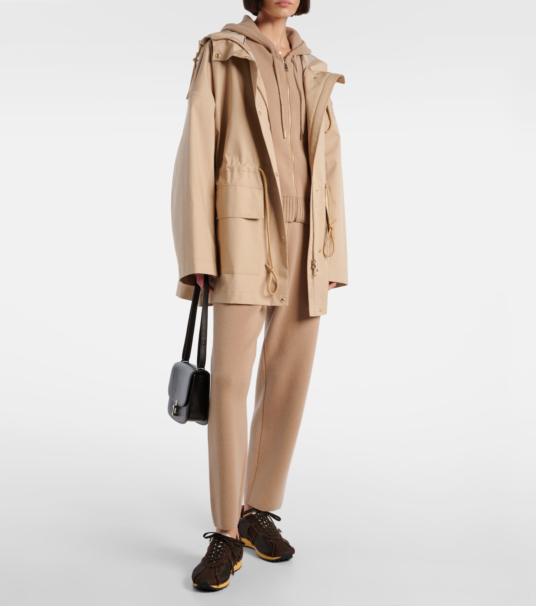 Zip-up wool and cashmere hoodie - 2