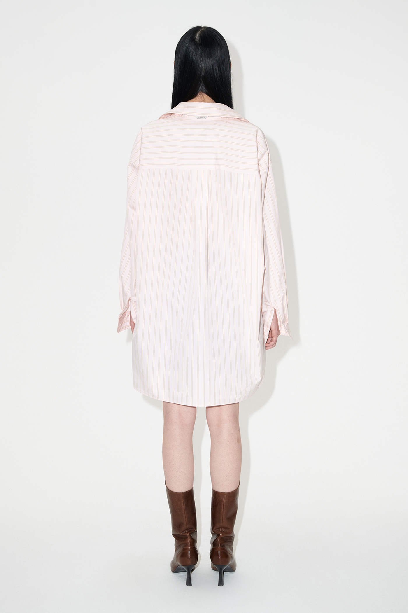 Popover Shirt Pink Business Stripe - 6