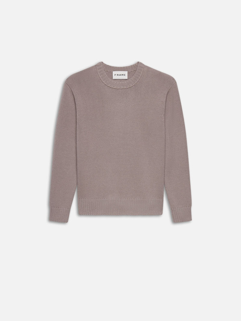 Cashmere Crewneck Sweater in Soft Lavender 1