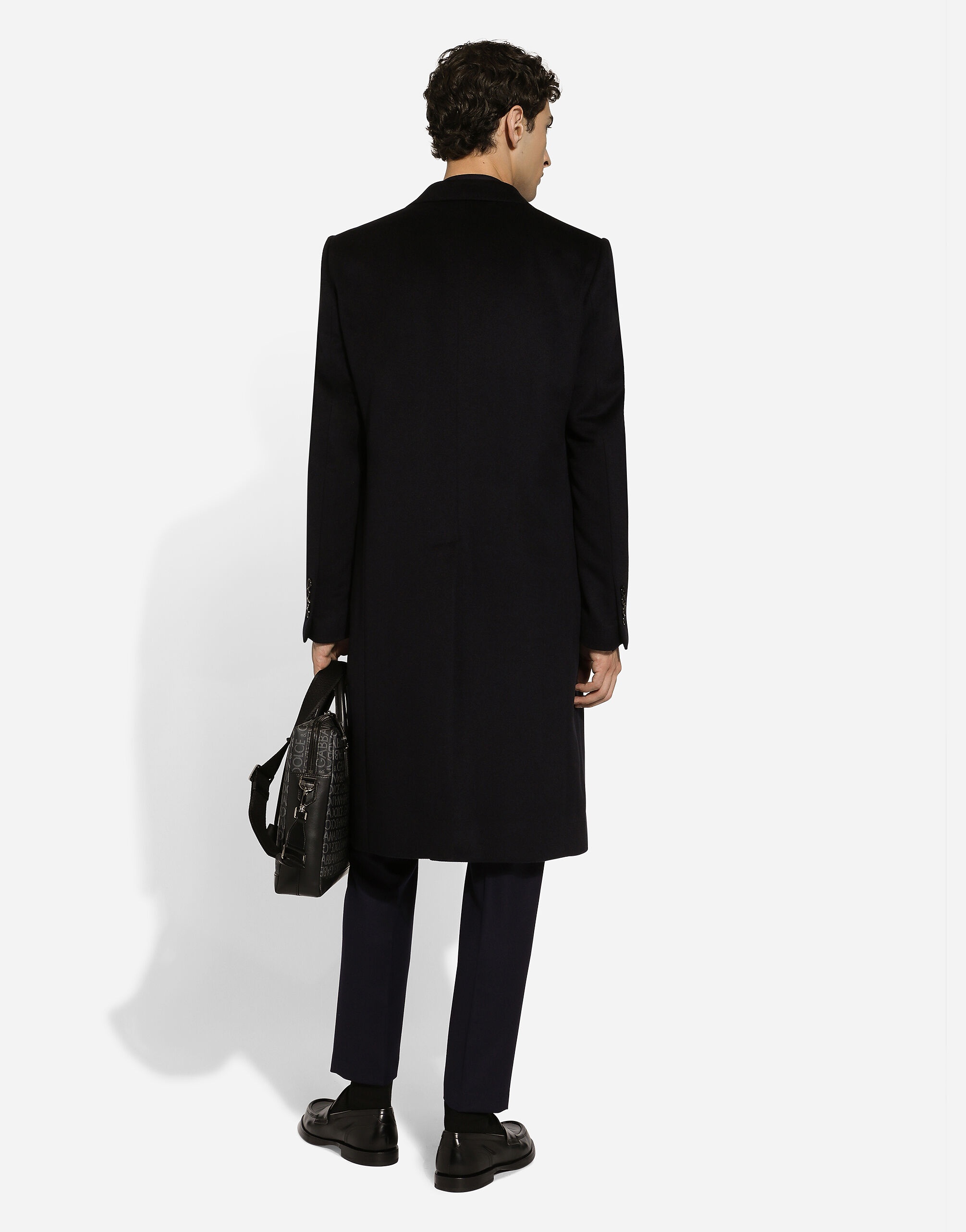 Single-breasted cashmere coat - 3