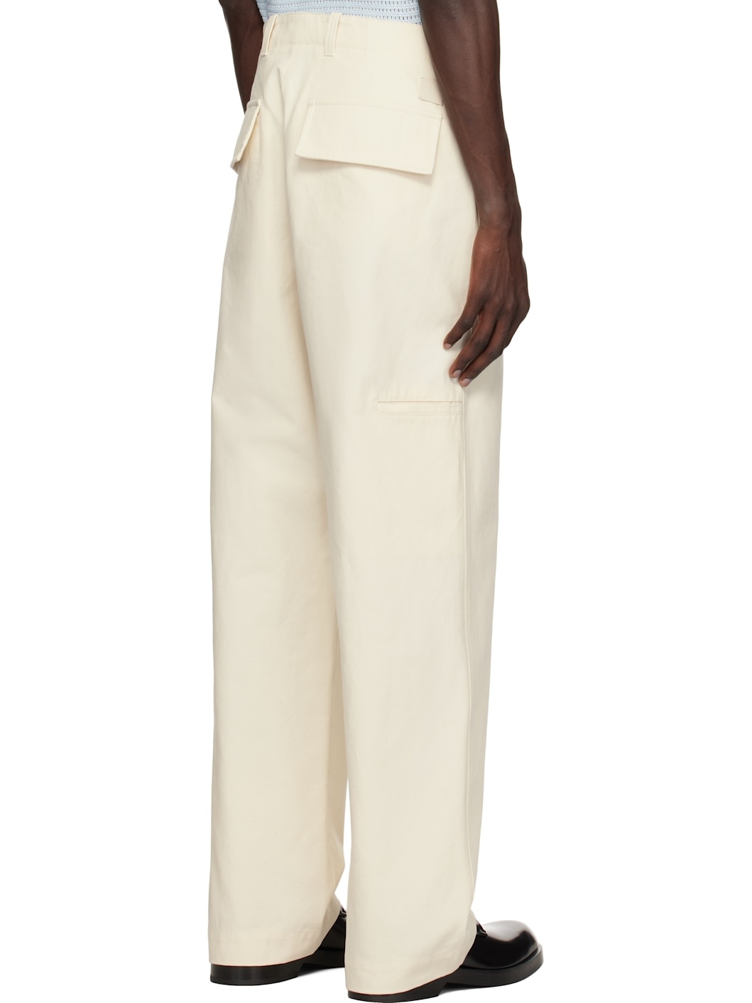 Off-White Heavy Cotton Canvas Trousers - 3