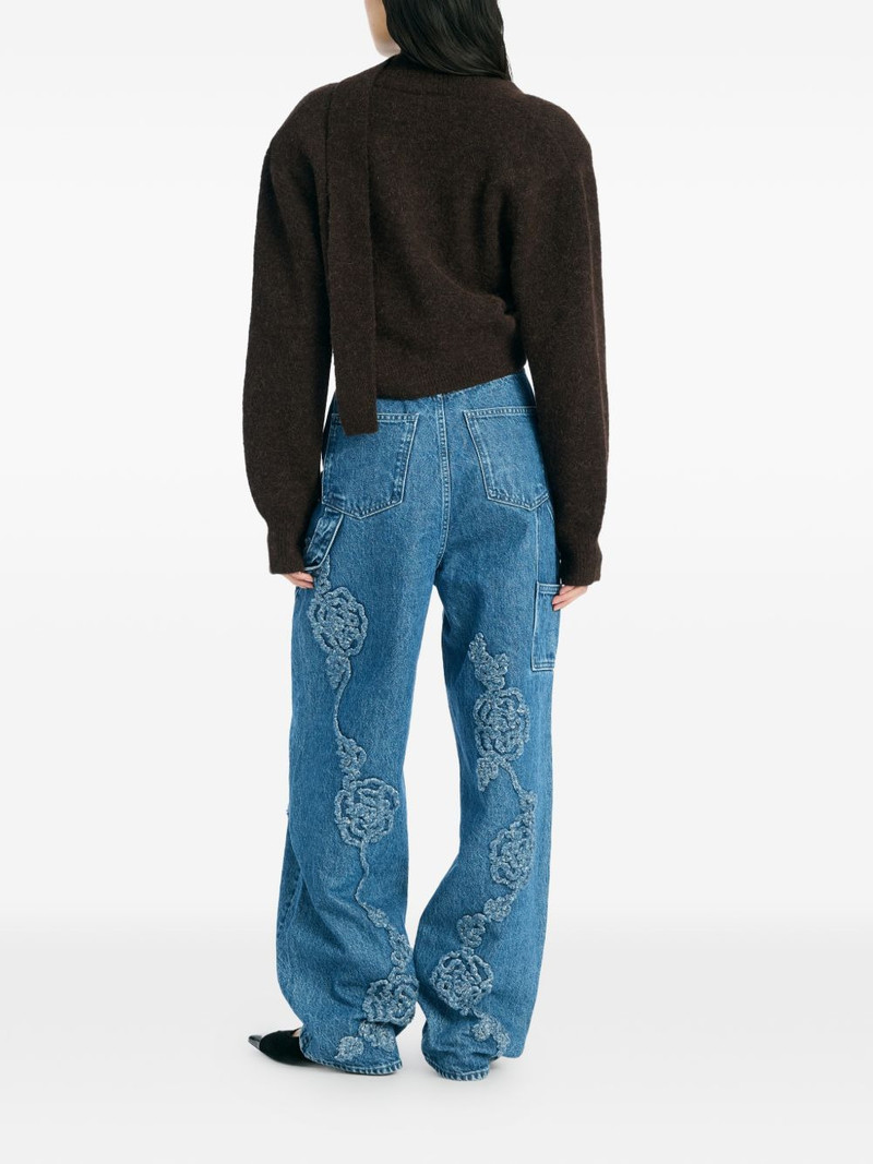 floral denim boyfriend jeans 3