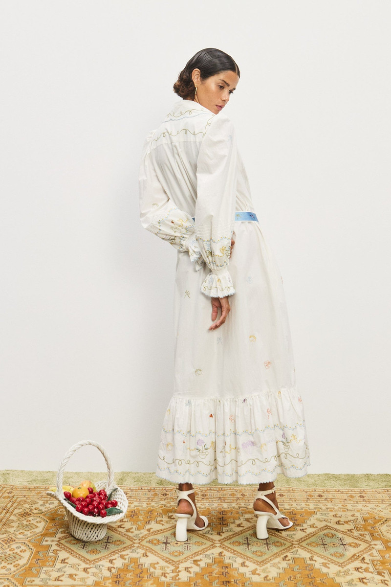 Giulia Embroidered Midi Dress 4