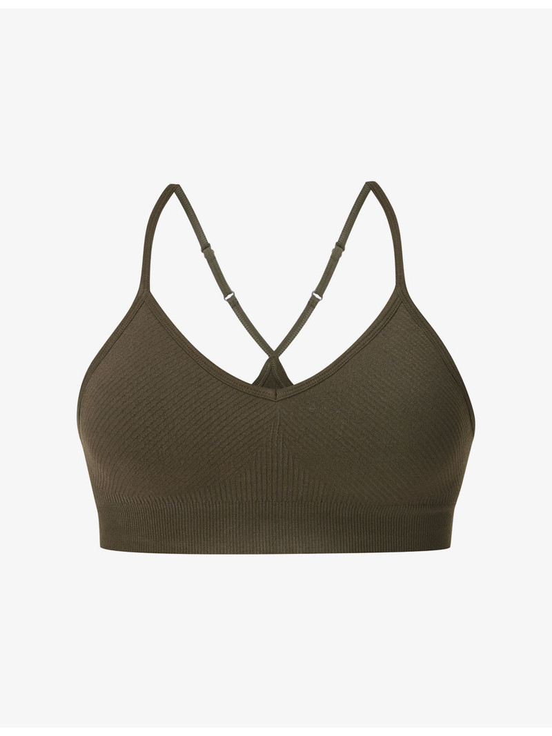 Soft Ribbed Yoga Bra 1