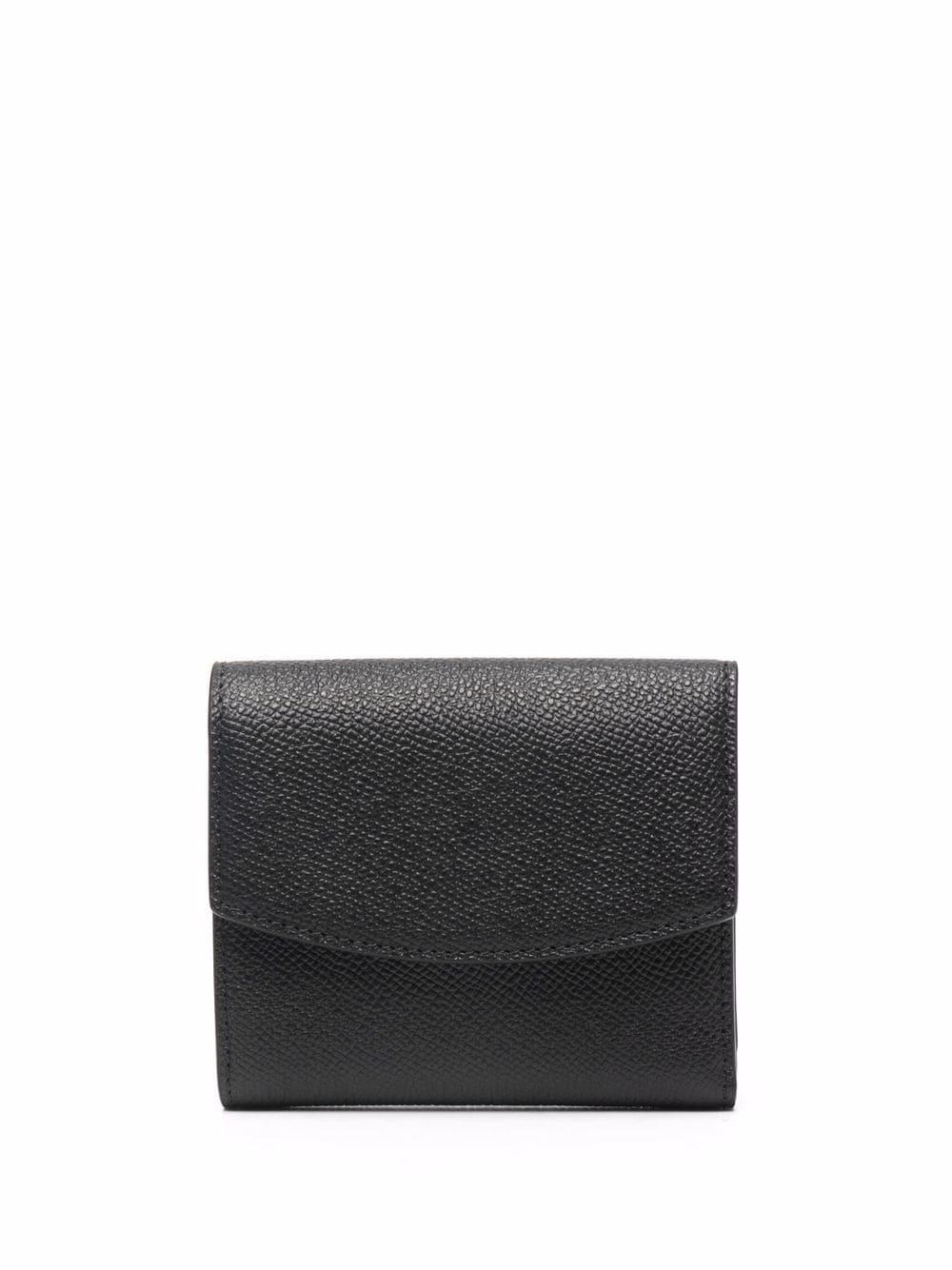 logo-print leather wallet - 1