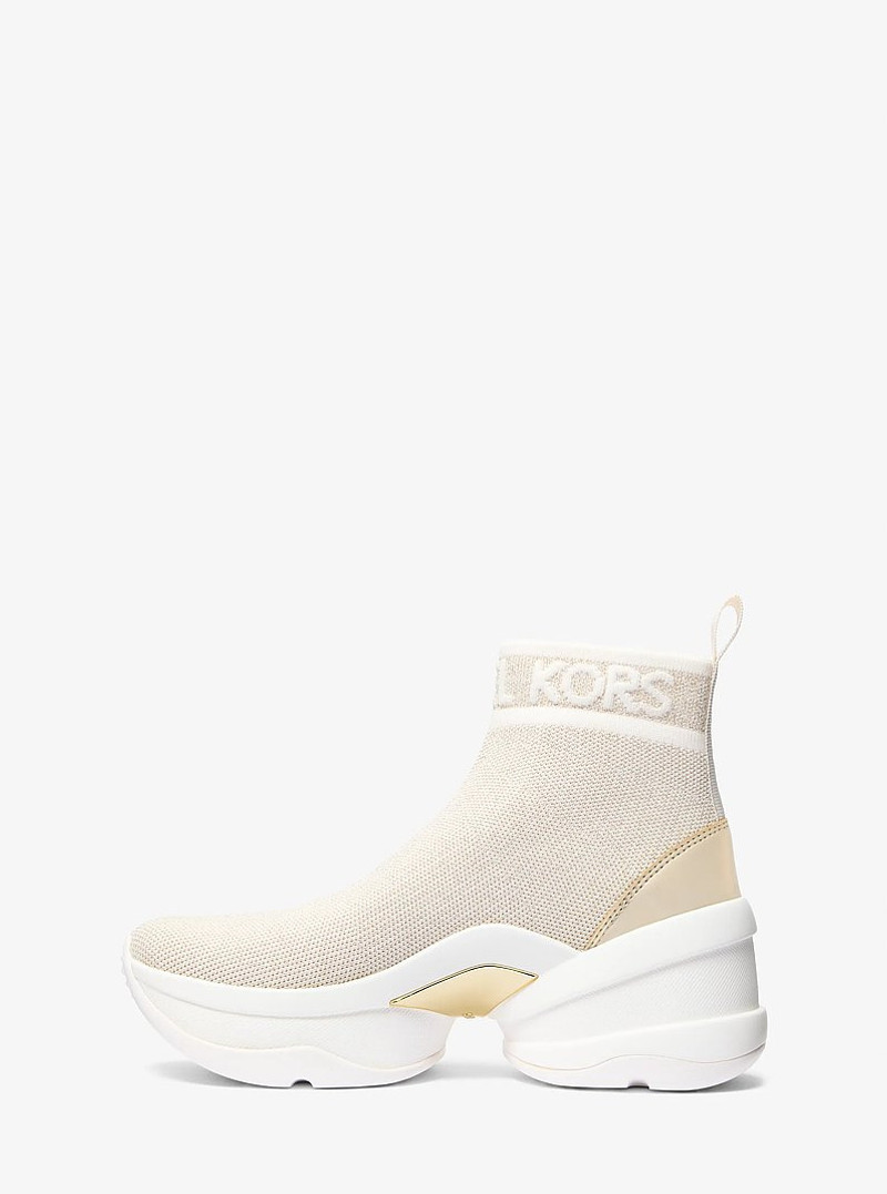 Olympia Metallic Stretch Knit Boot 3