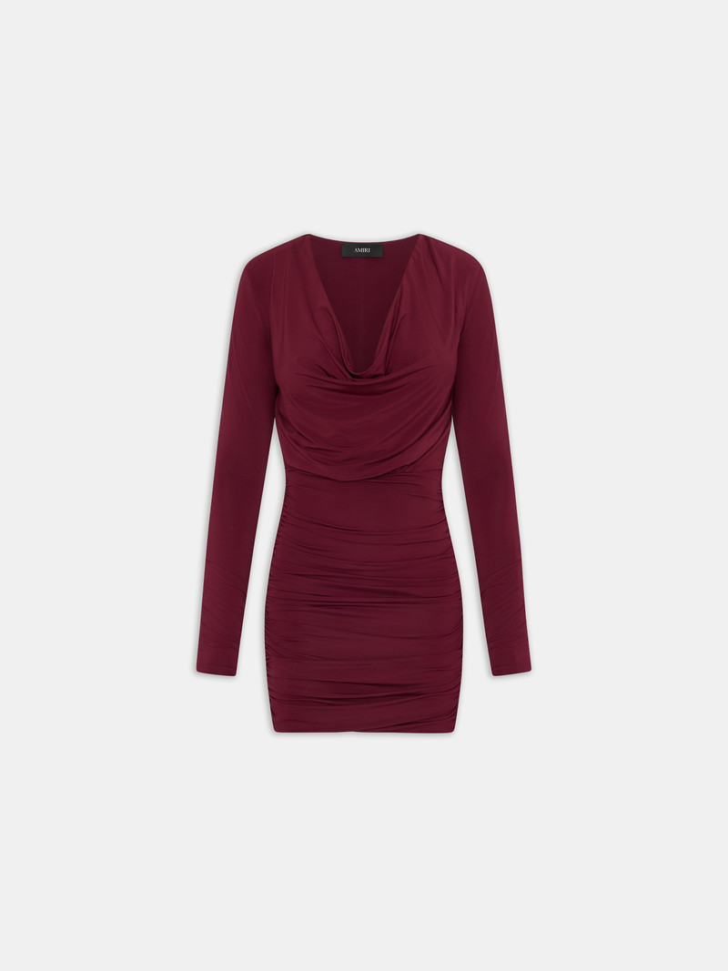 WOMEN'S COWL NECK MINI DRESS 1
