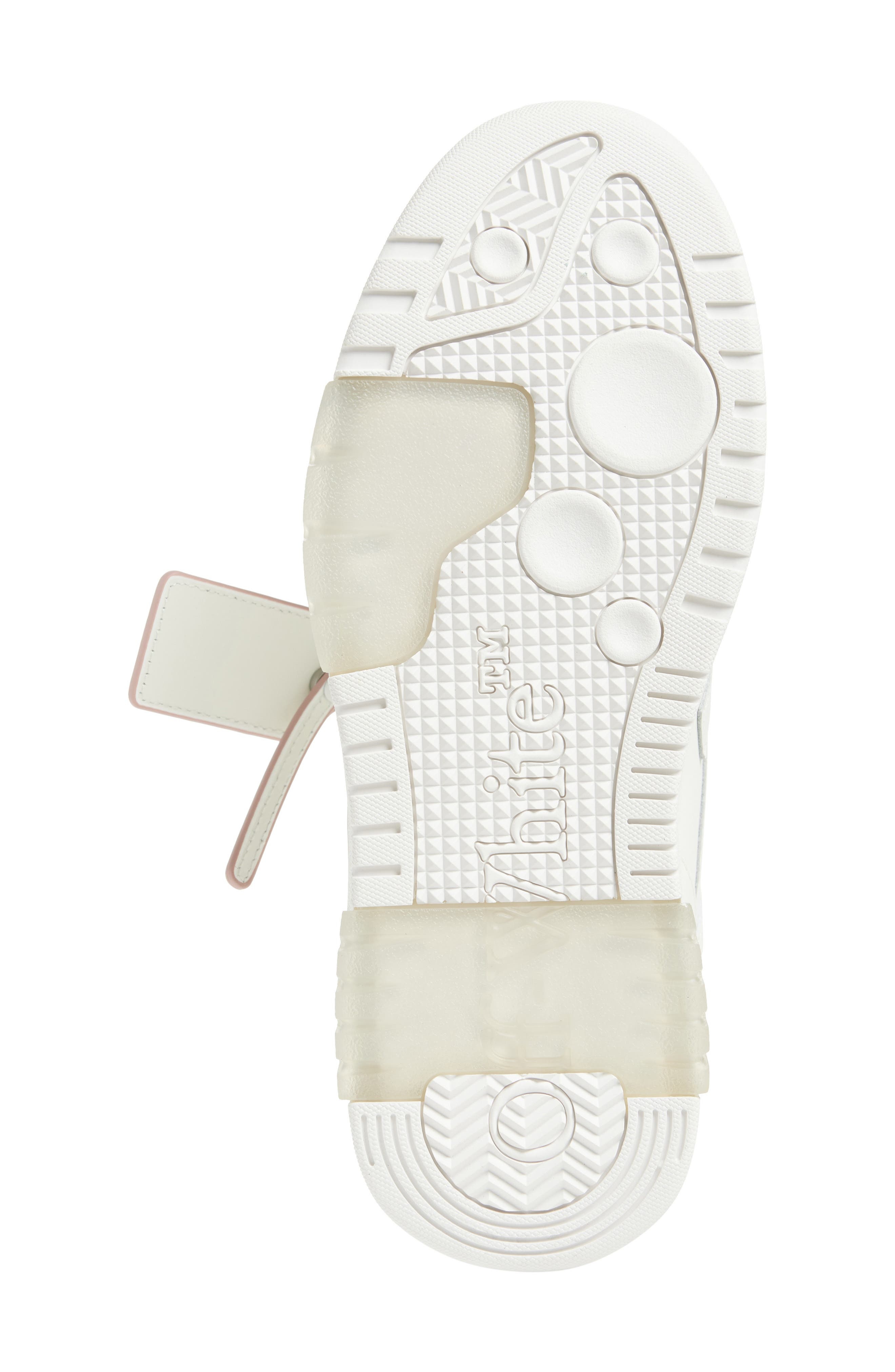 Off-White Out Of Office For Walking Low Top Sneaker in White Pink at Nordstrom - 6
