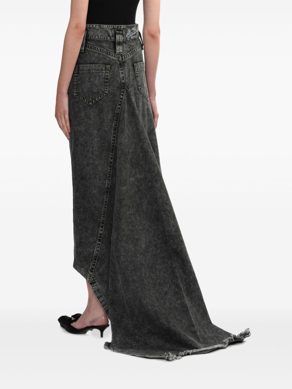 asymmetric maxi skirt - 4