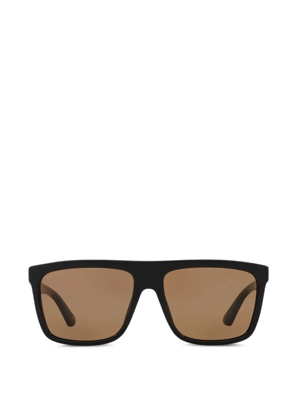 rectangle-frame logo-plaque sunglasses - 1