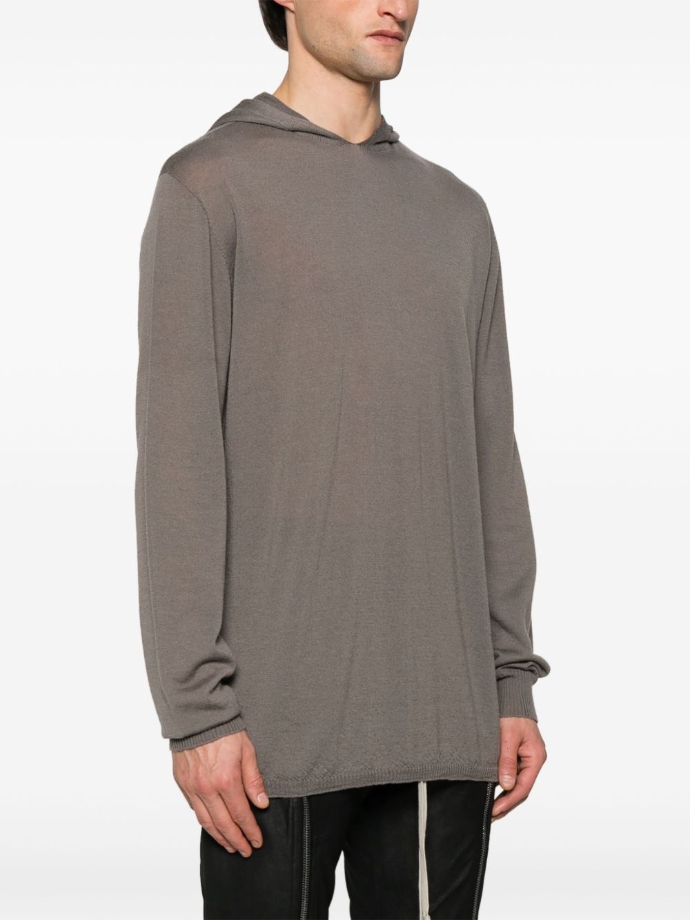 fine-knit hoodie - 3