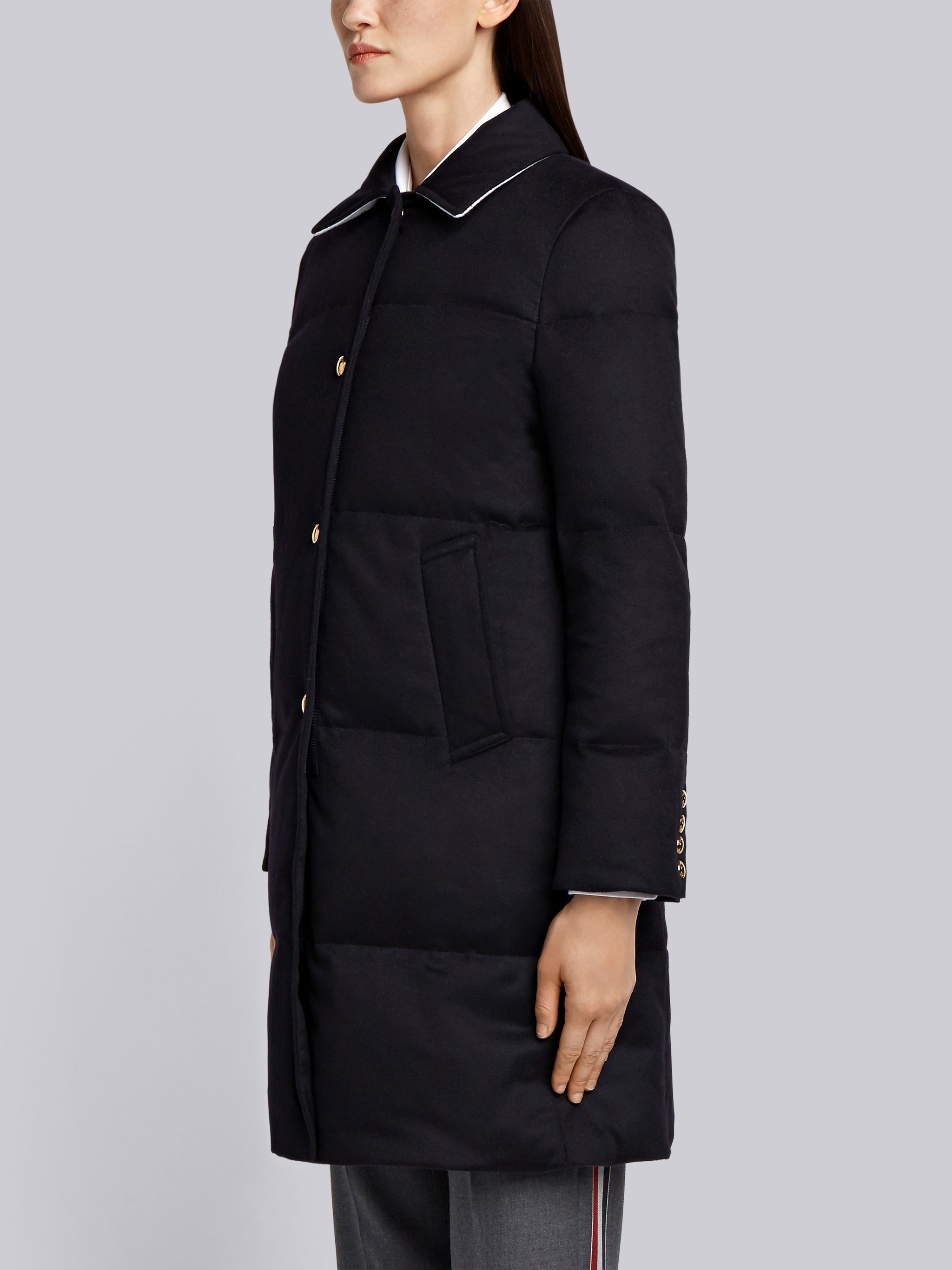 Down-filled Jacket-weight Cashmere Overcoat - 2