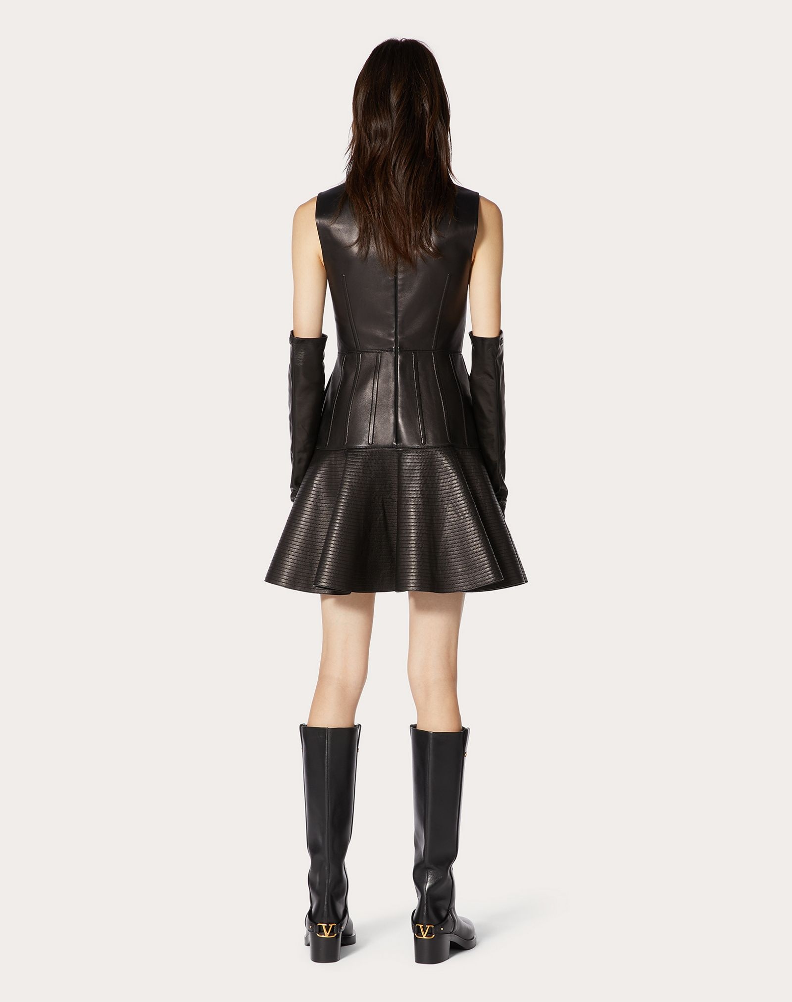 Short Leather Dress - 4