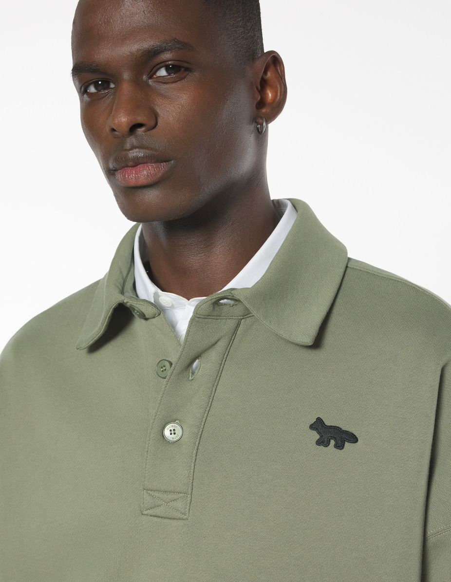 PROFILE FOX OVERSIZE POLO SWEATSHIRT - 4
