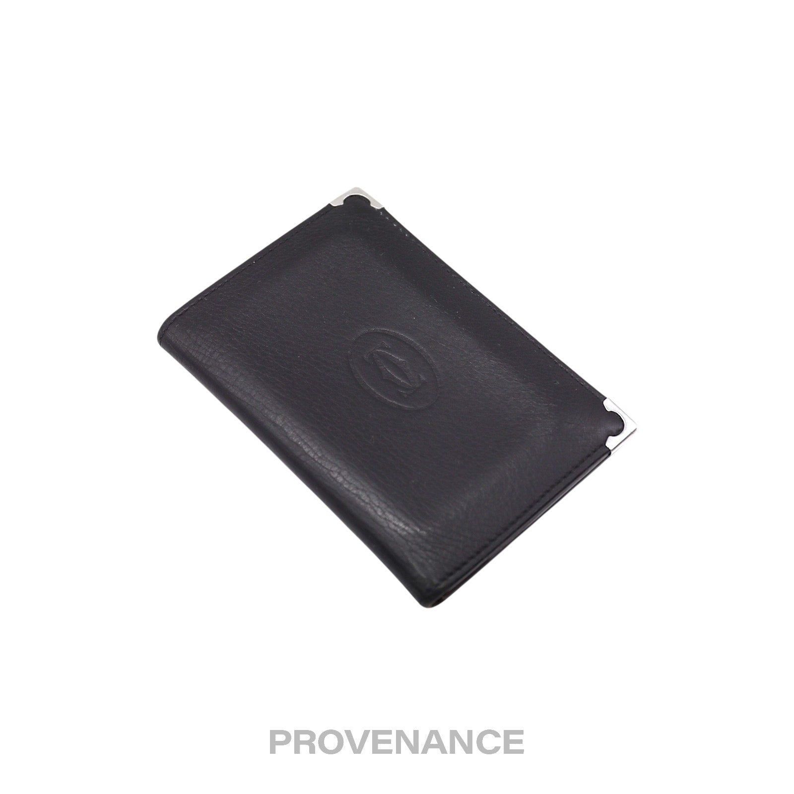 Cartier Pocket Organizer Wallet - Black Red Leather - 3