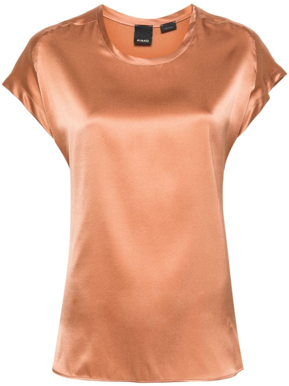 satin stretch-silk top - 1