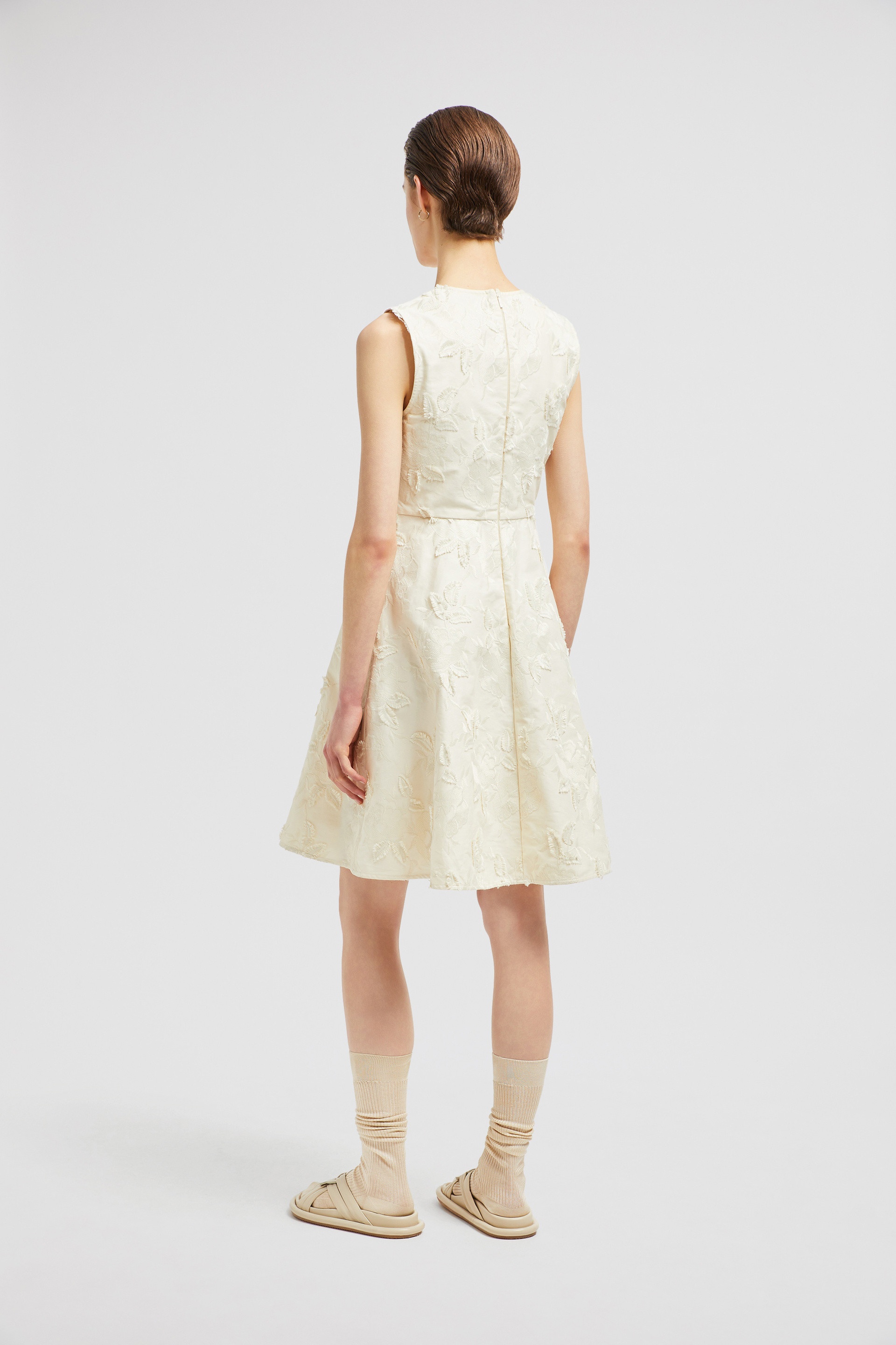 Floral Gabardine Dress - 5