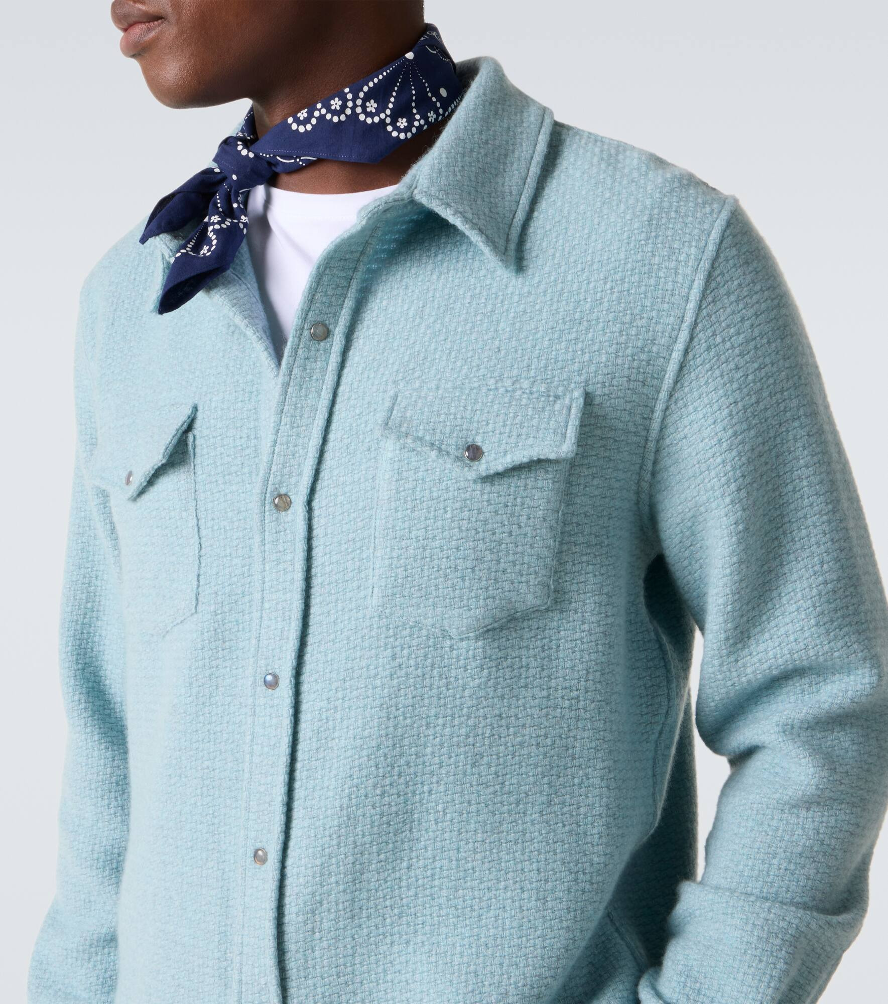 Stardust cashmere overshirt - 5