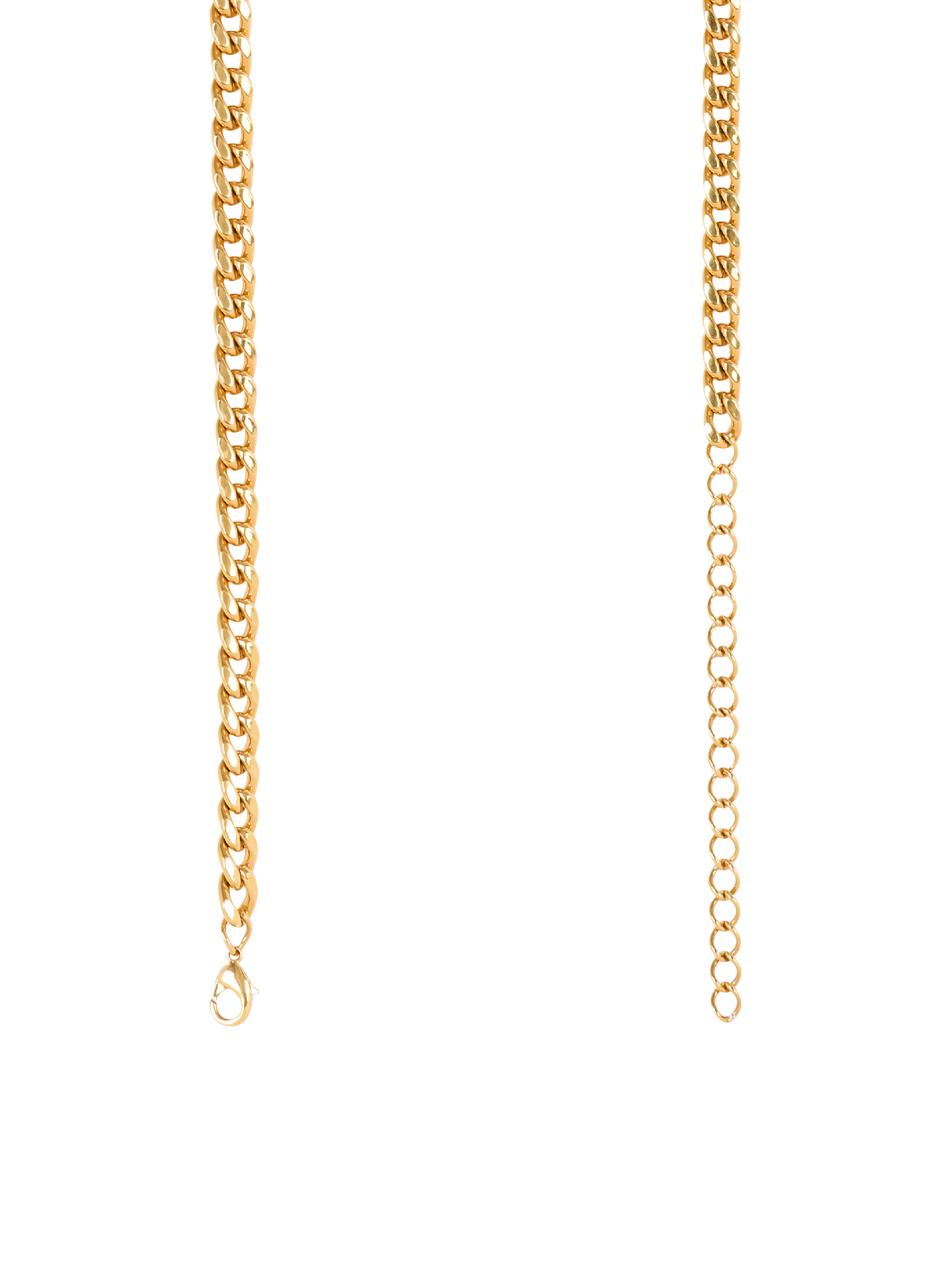 "Je t'aime" brass chain belt - 4