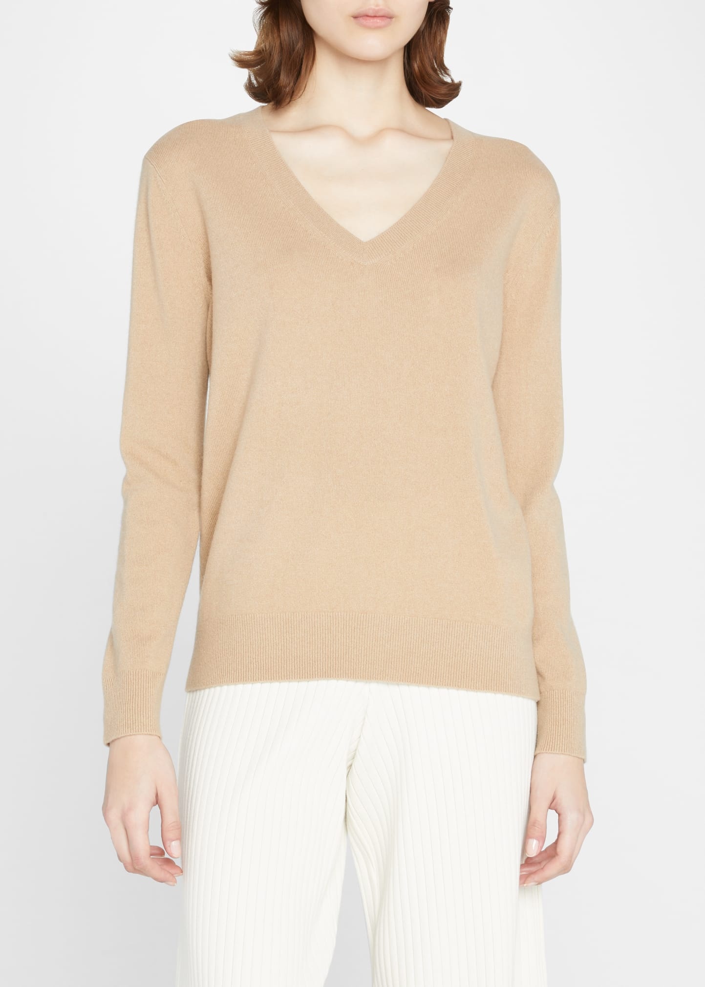 Weekend V-Neck Cashmere Pullover Sweater - 3