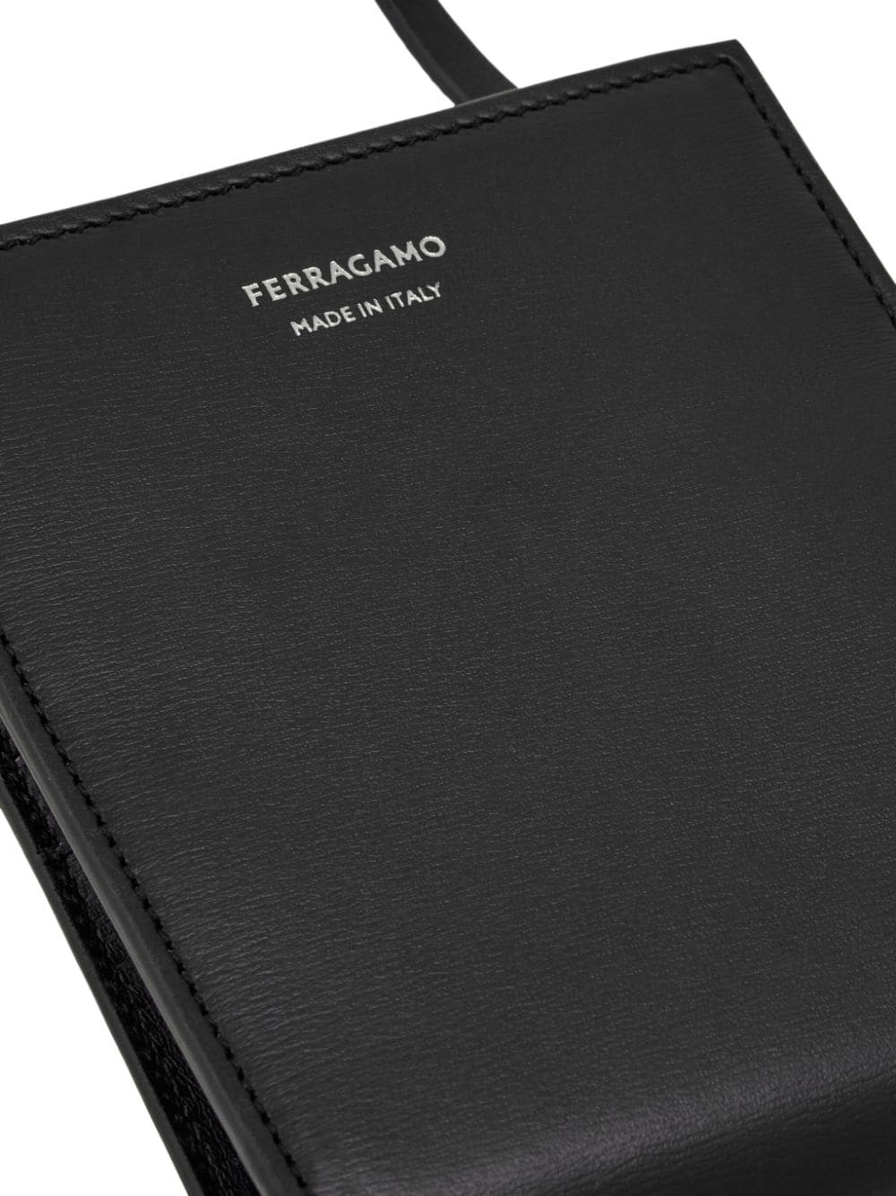 logo-stamp leather cardholder - 5