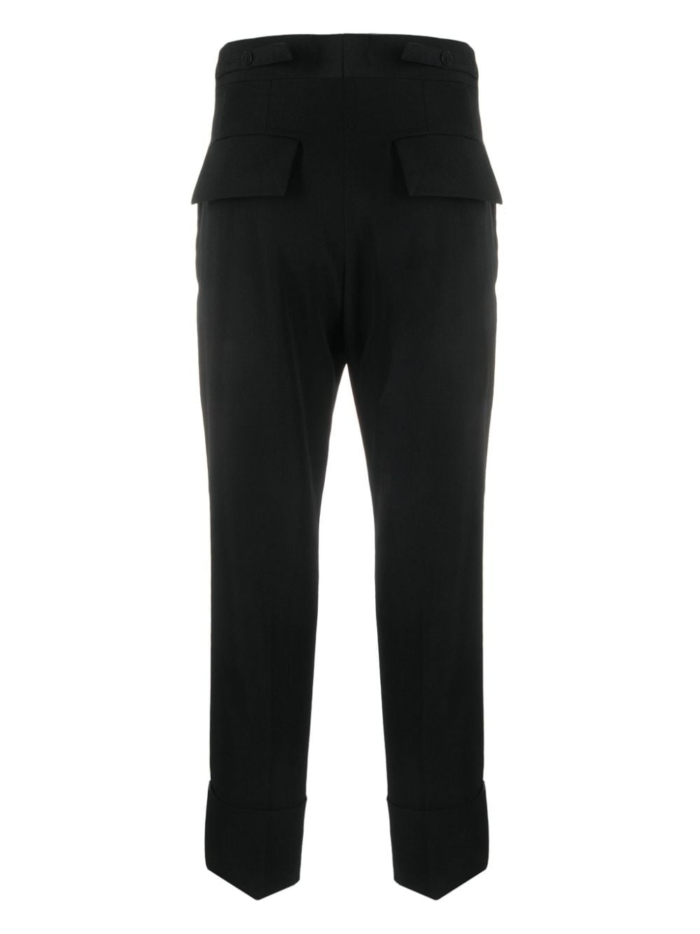 straight-leg cropped trousers - 2