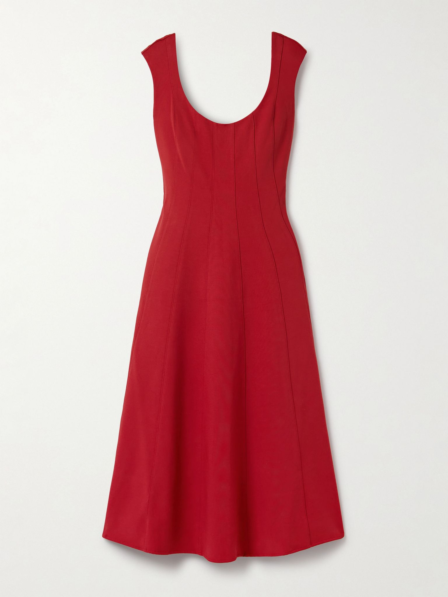 Charlotte woven midi dress Red - 1