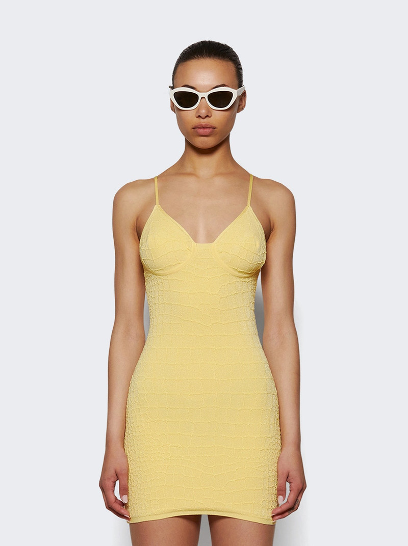 JACQUEMUS La Mini Robe Scala Light Yellow outlook