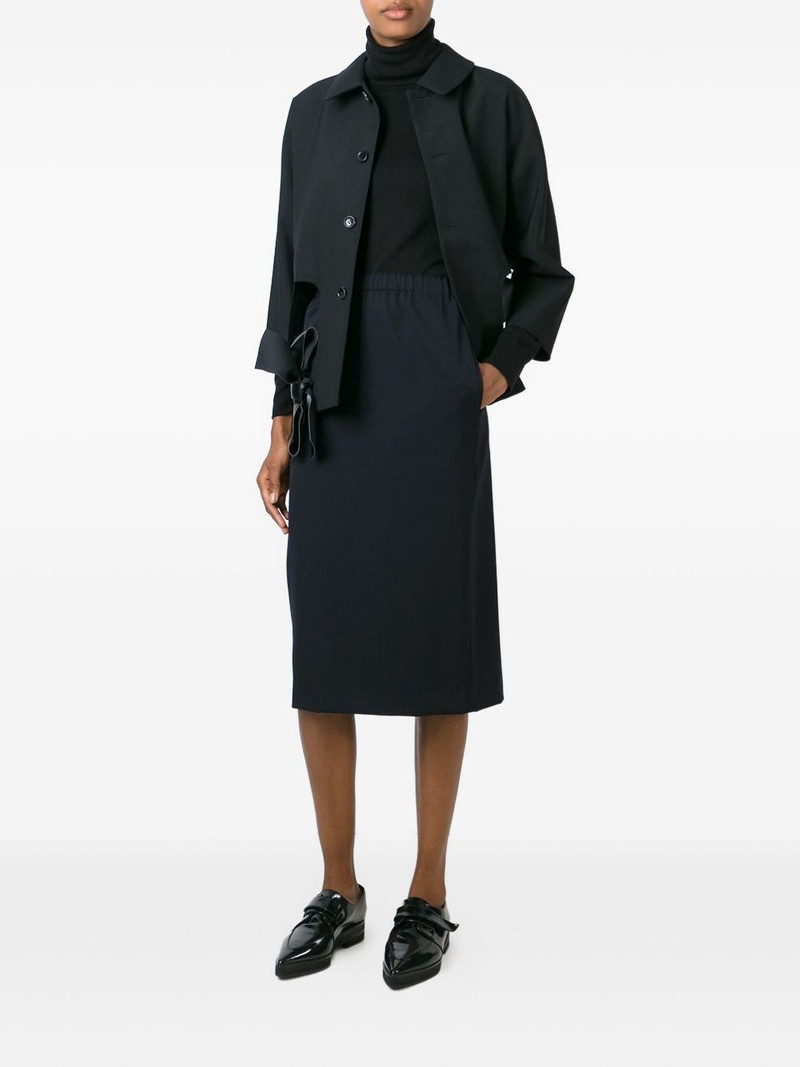 Comme des Garçons Comme des Garçons elasticated-waistband midi skirt outlook