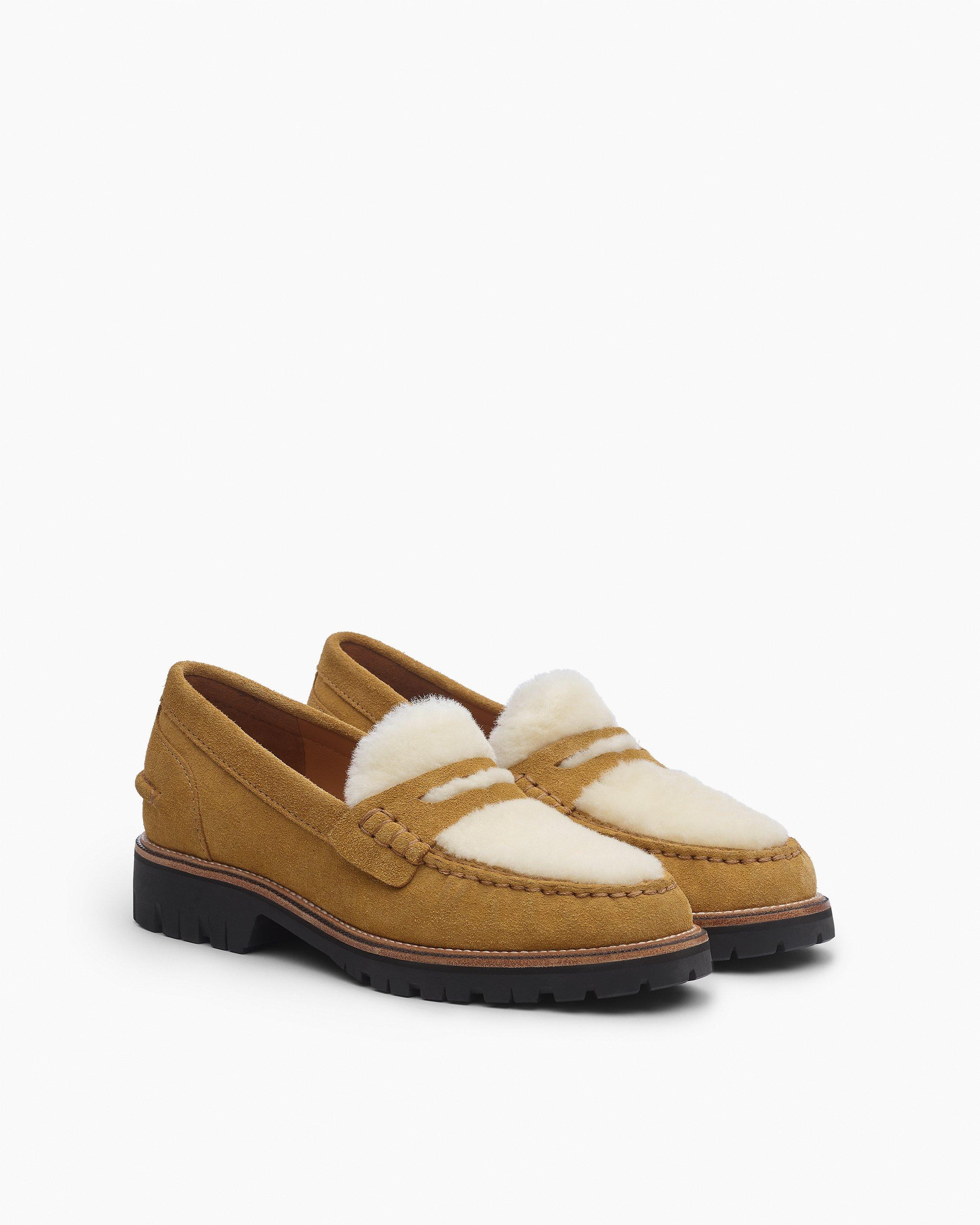 Corey Suede Shearling Loafers - 3