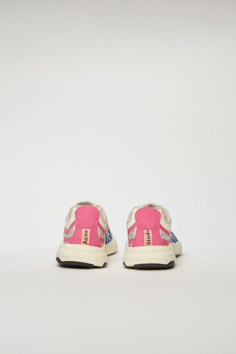 Trail sneakers white/blue/pink 4