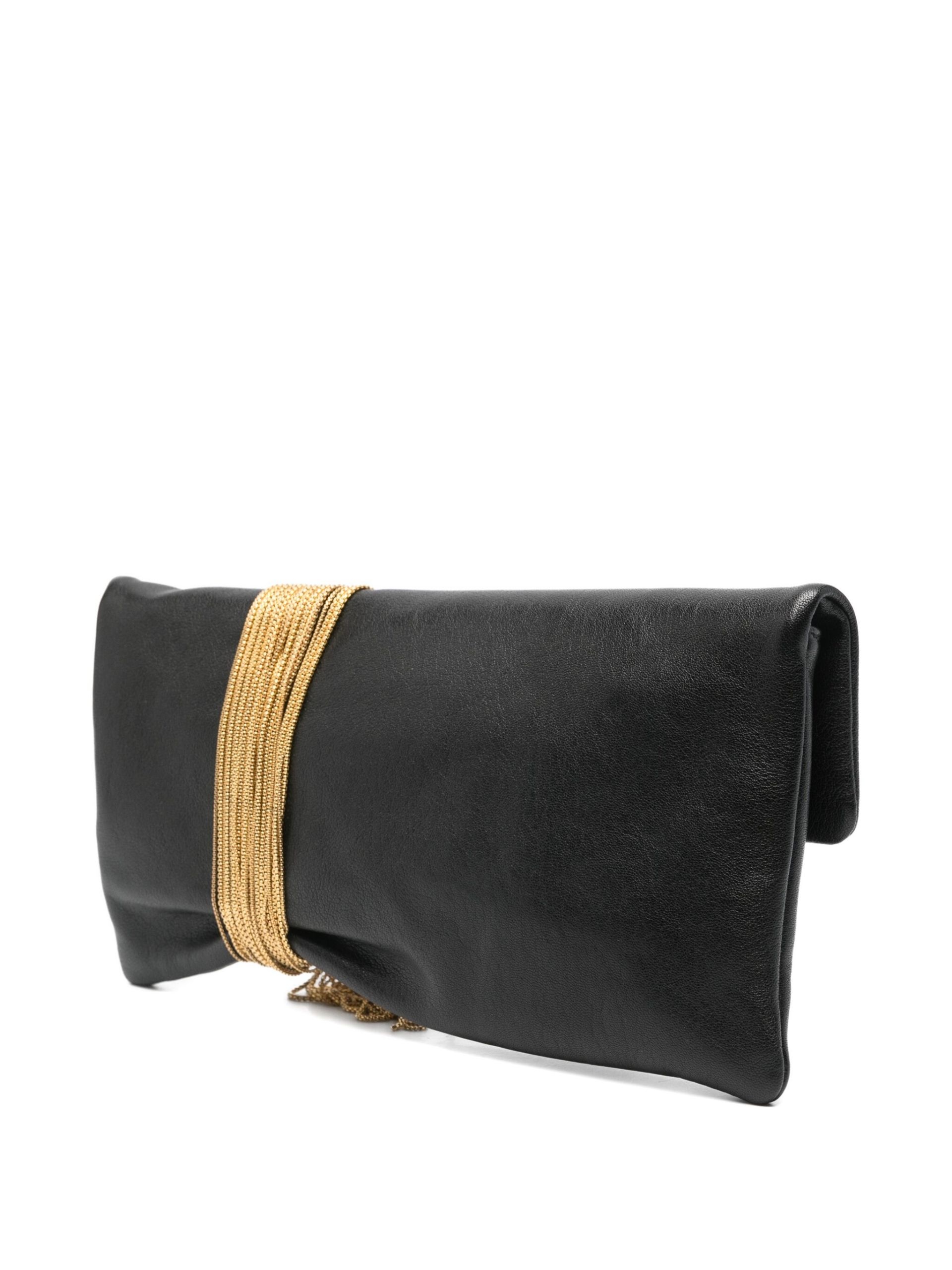 Zandra chain-embellished clutch bag - 3