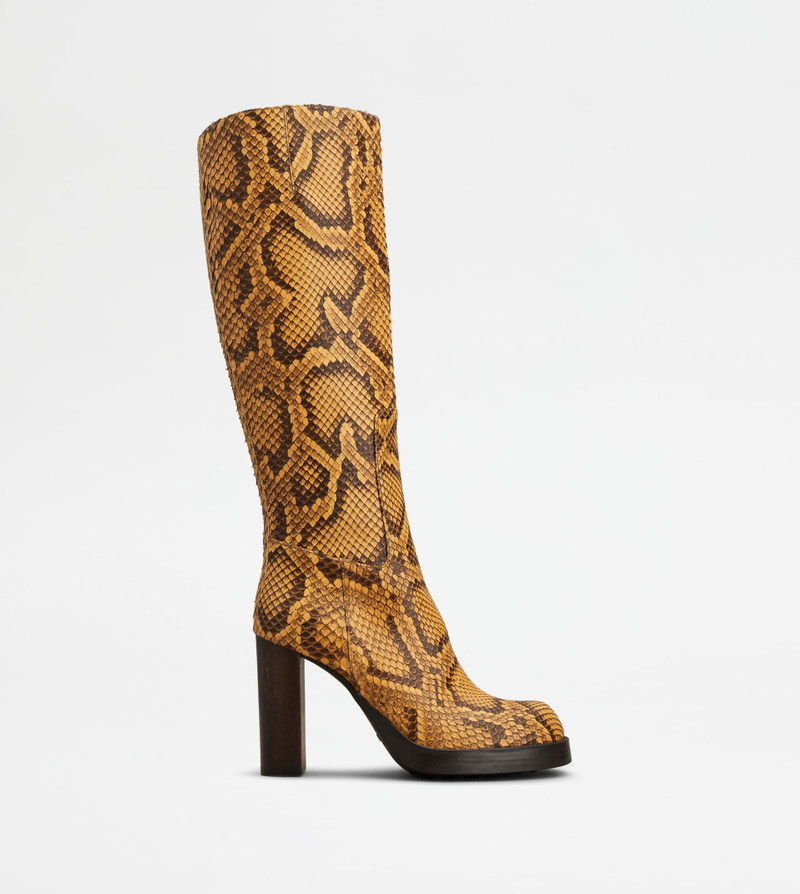 BOOTS IN PYTHON - YELLOW 1