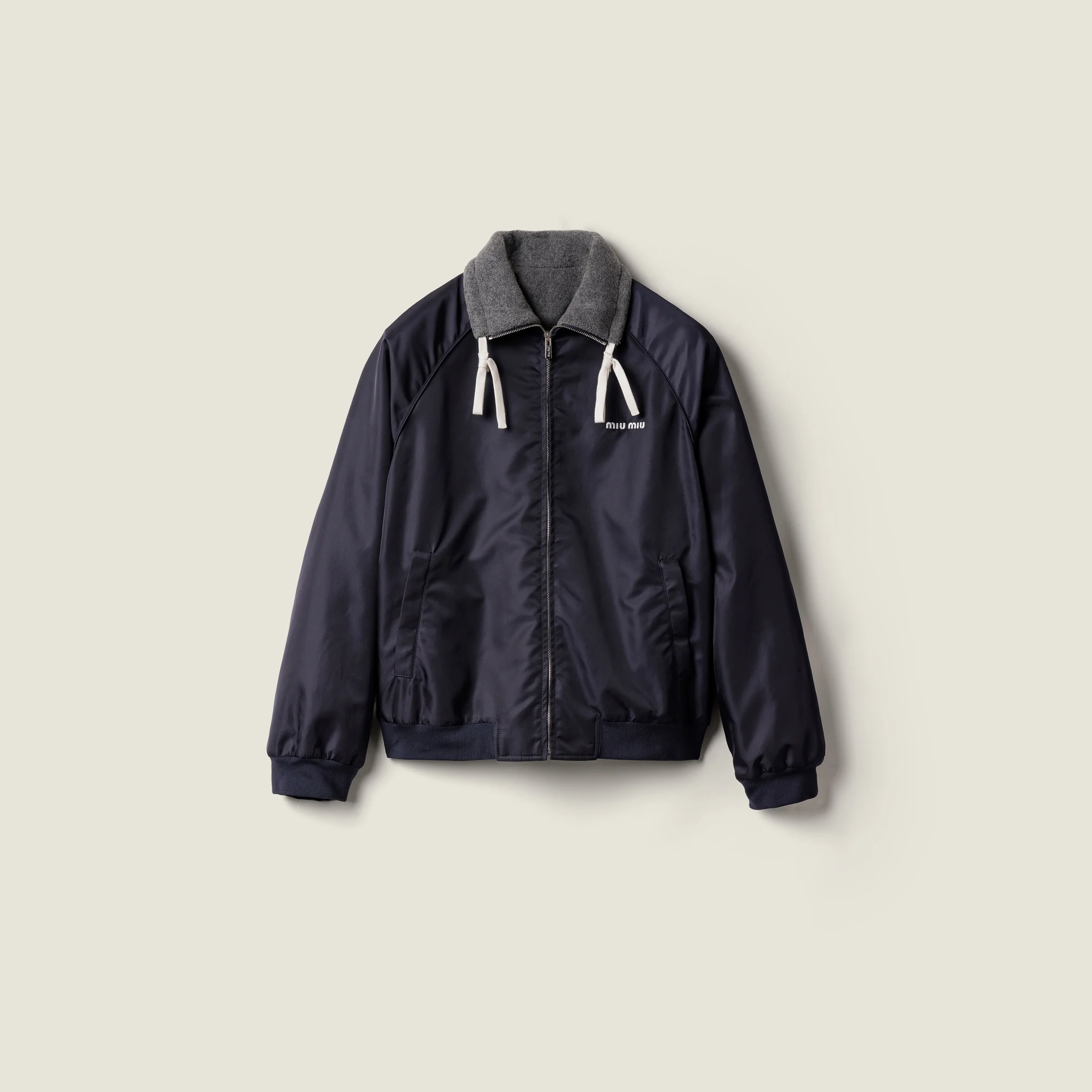 Technical gazar and fleece bomber jacket - 1