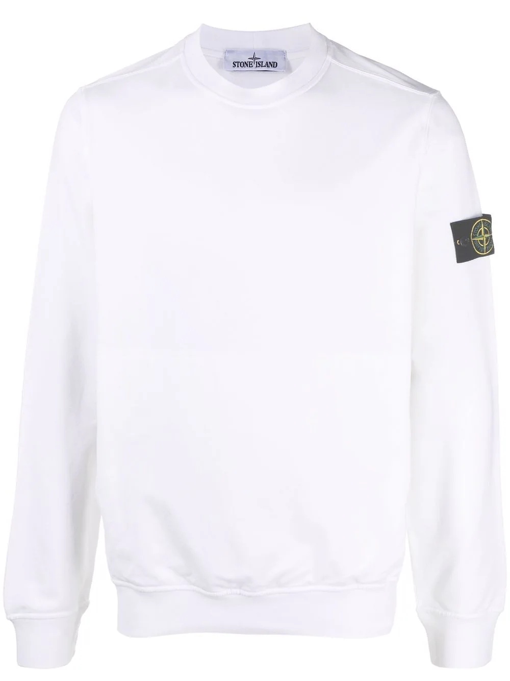 Compass badge crew-neck sweatshirt - 1