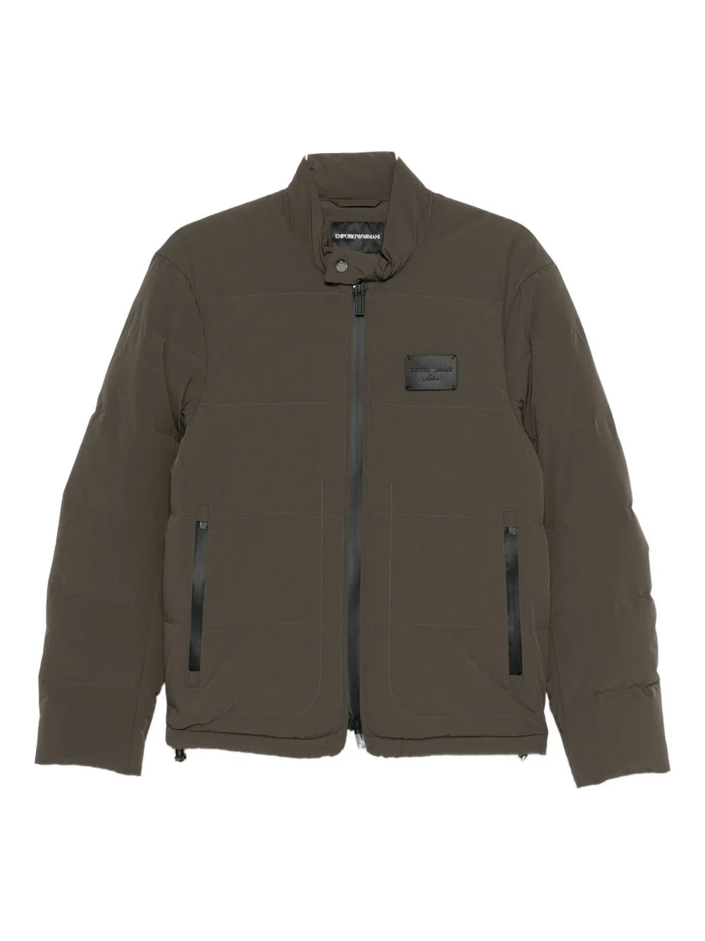 zip-up padded coat - 1