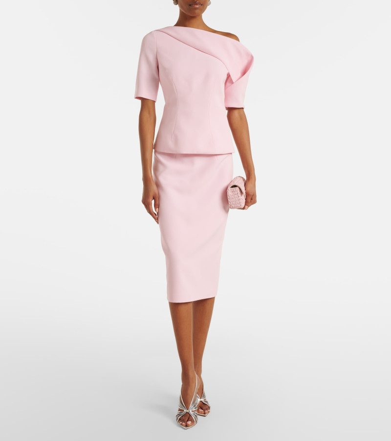 Safiyaa Hokuku crêpe pencil skirt outlook