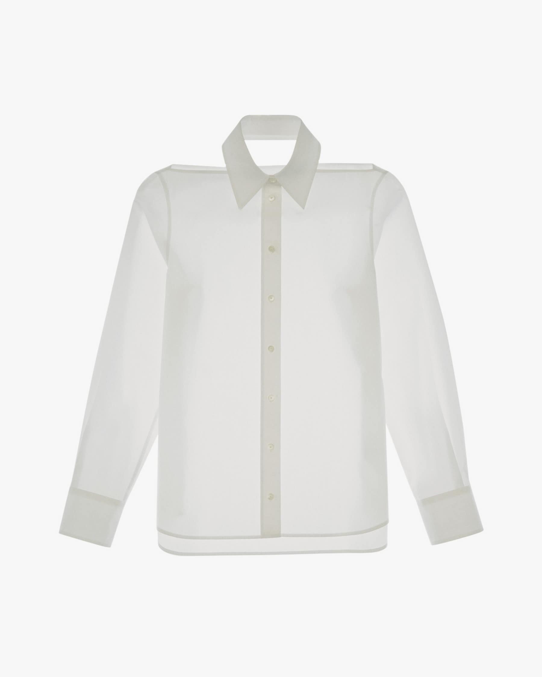CUT-OUT POPLIN SHIRT - 1
