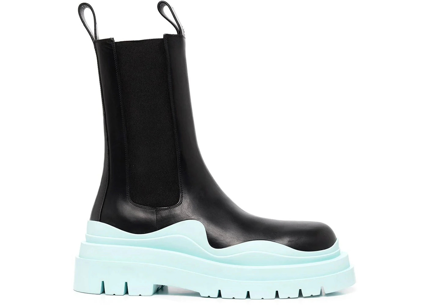 Bottega Veneta Tire Boot Black Pale Blue - 1