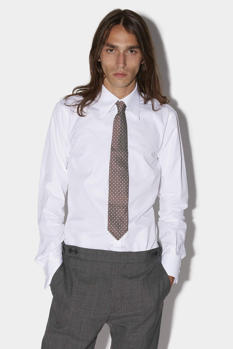 DSQUARED2 EASY SLIM DAD SHIRT - S74DM0606S35244100 | REVERSIBLE