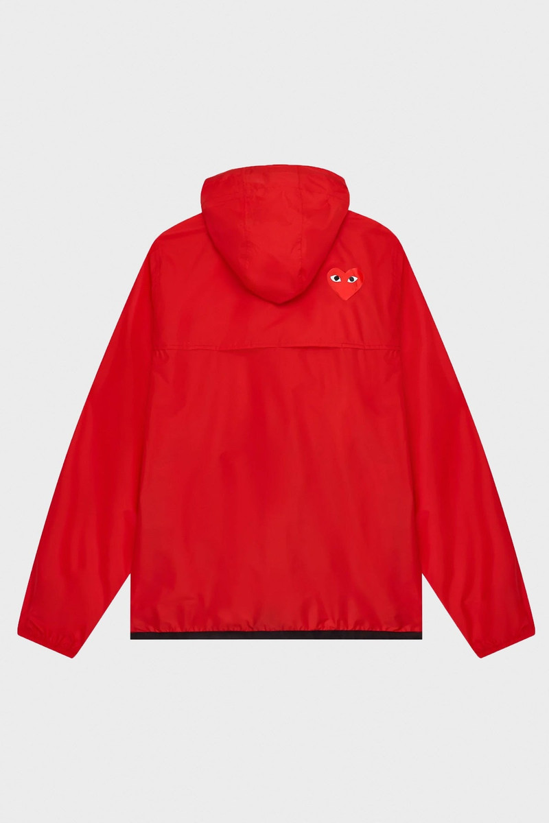 Comme des Garçons PLAY COMME DES GARÇONS PLAY X KWAY RED HEART ANORAK - RED outlook