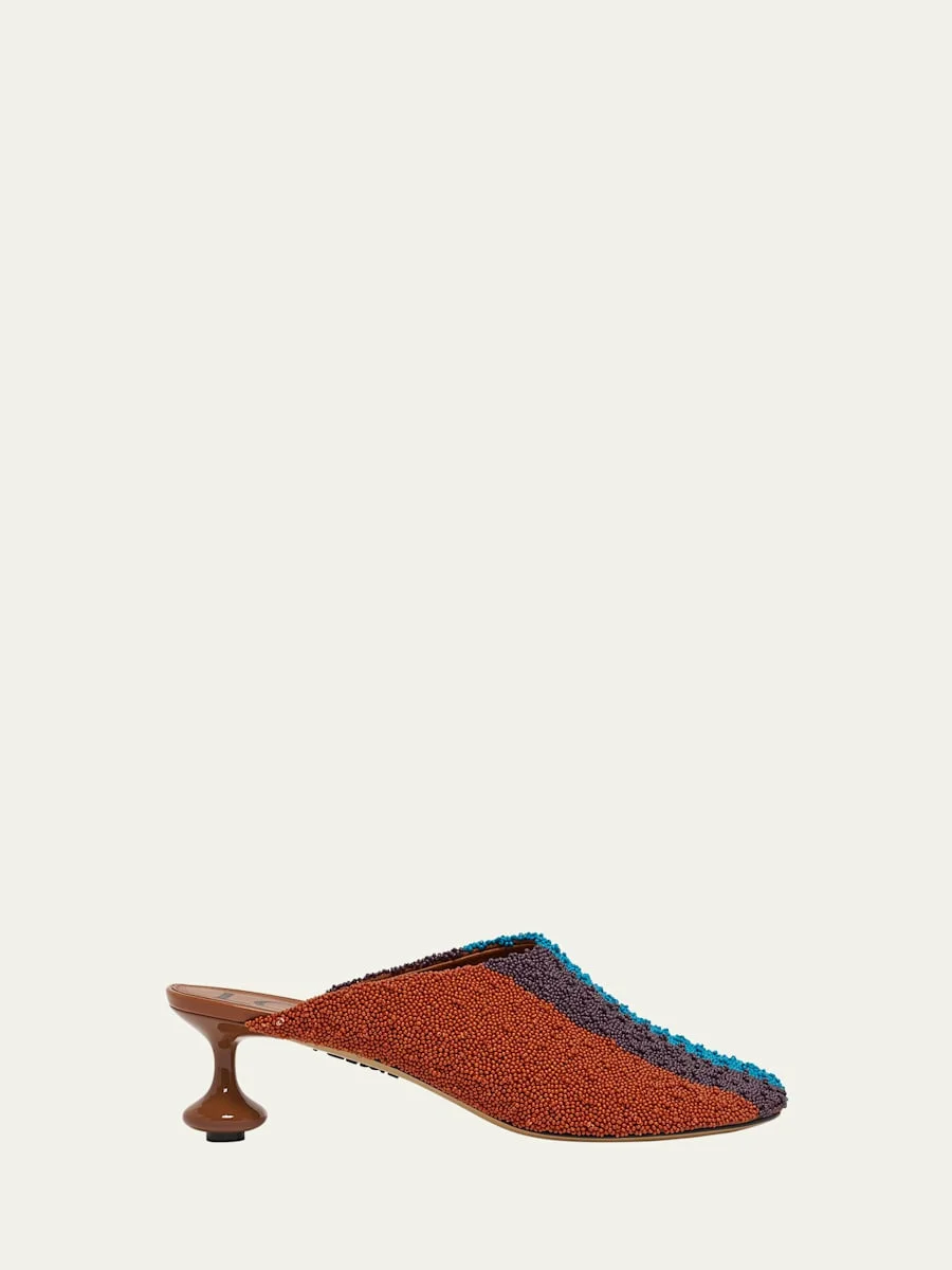 x Albers Toy Embroidered Canvas Mules - 1