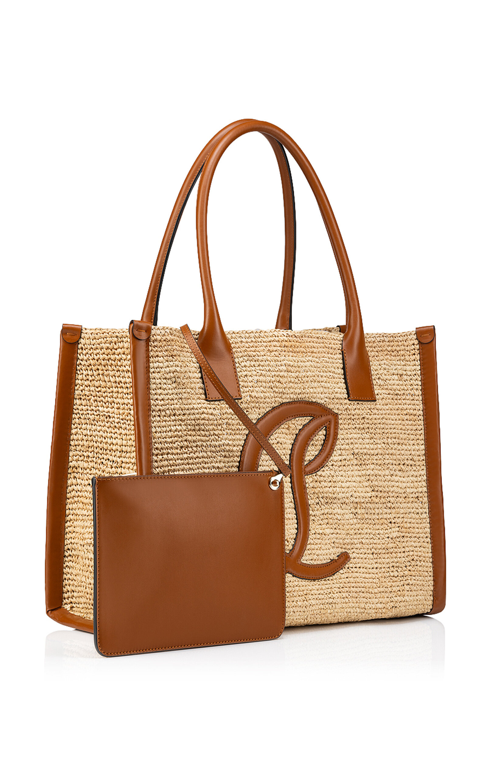 By My Side E/W Woven Raffia Tote Bag neutral - 5