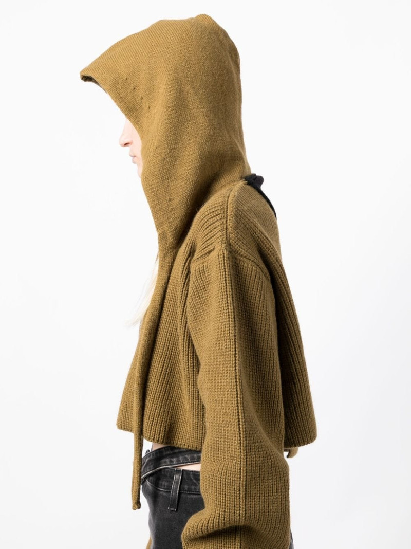 chunky-knit hooded jumper 5