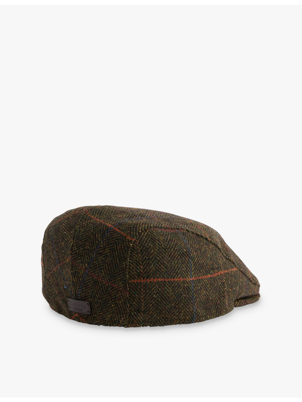 Cheviot logo-patch tweed flat cap - 3