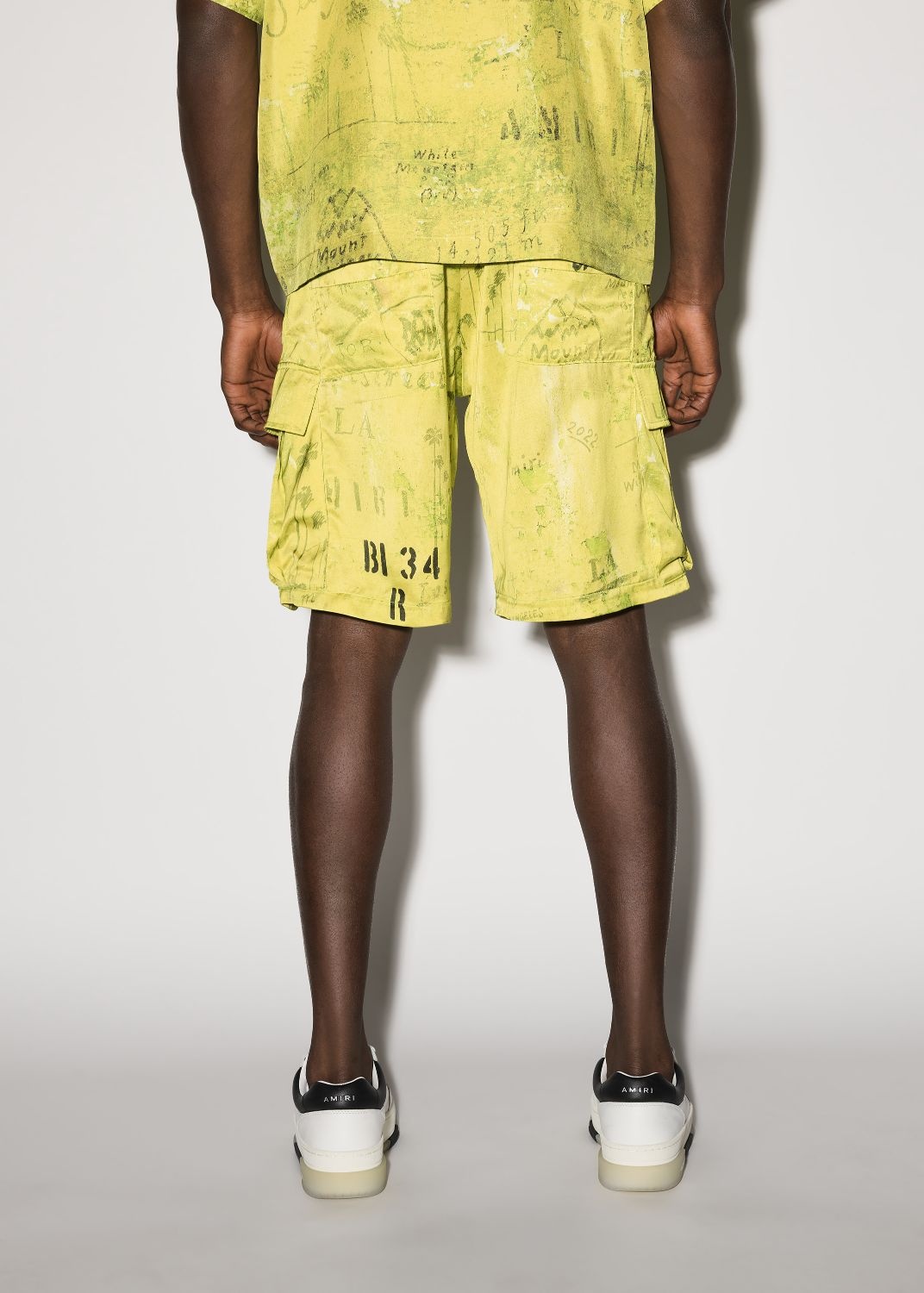 ARMY STENCIL CARGO SHORT - 4