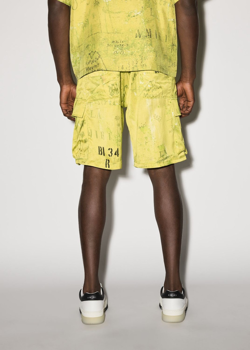 ARMY STENCIL CARGO SHORT 4